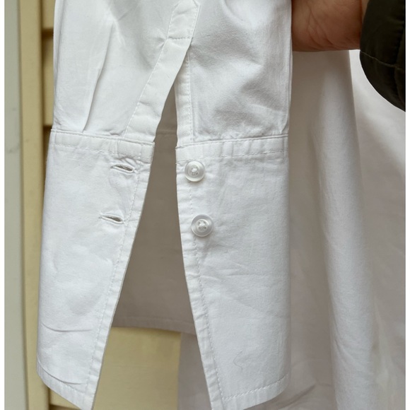 Robert Rodriguez, white button down, collared, long sleeve shirt, 76% cotton, S - Picture 5 of 7